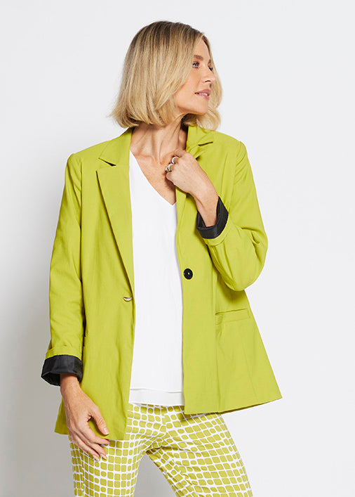 Equal Bengaline Blazer in Citrus