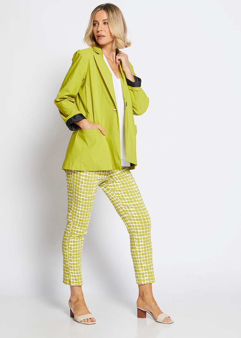 Equal Bengaline Blazer in Citrus