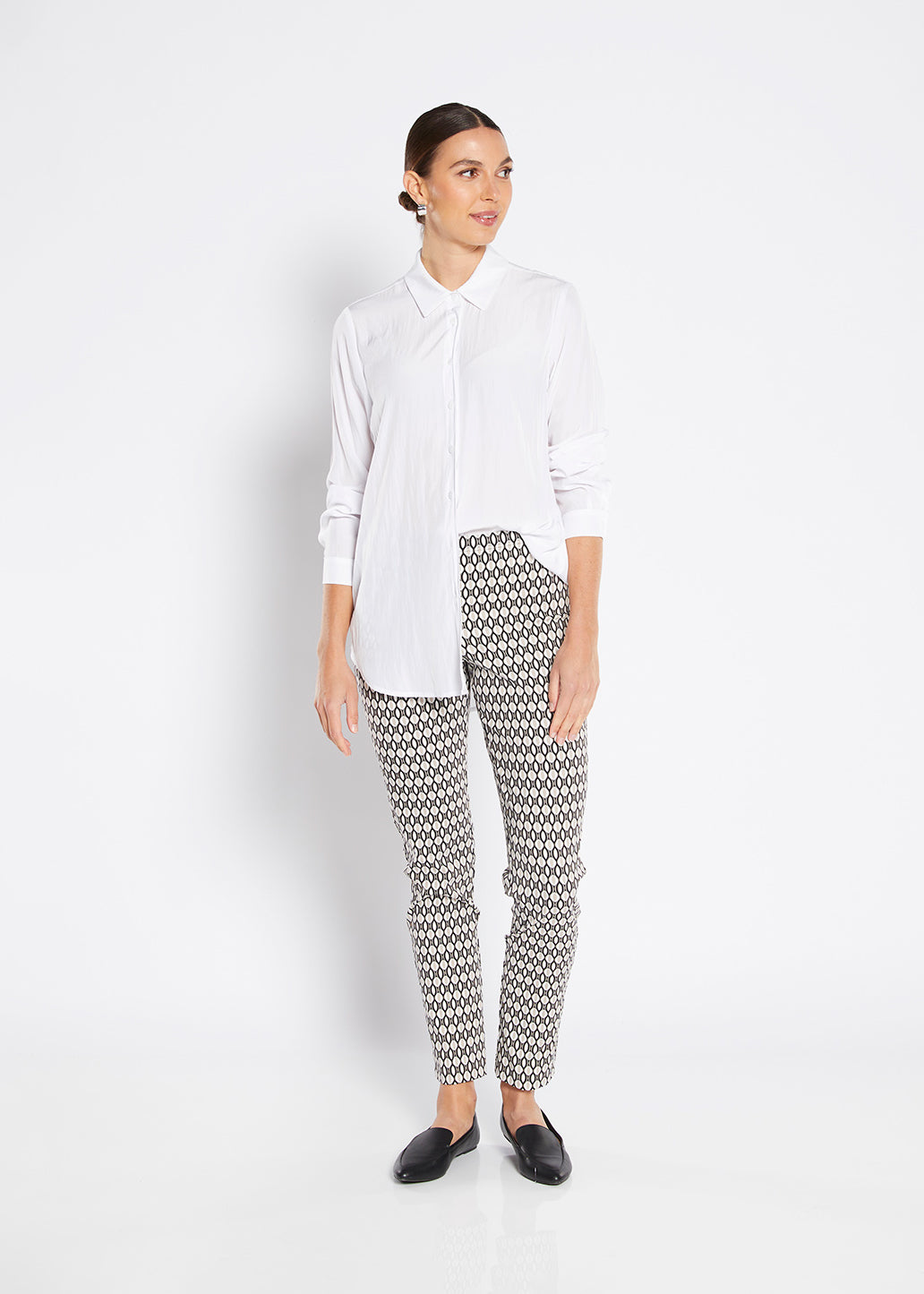 Philosophy Australia Simple Printed Bengaline Pant in Jewel Print, made in Australia