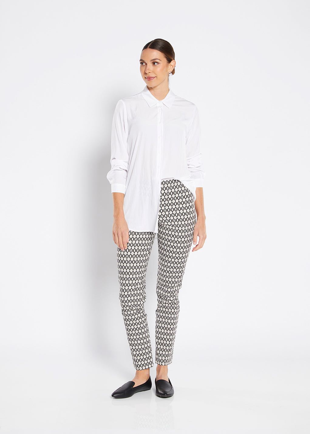 Philosophy Australia Simple Printed Bengaline Pant in Jewel Print, made in Australia