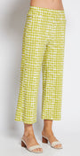 Ticket printed culottes - Stark citrus, made in Australia
