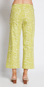 Ticket printed culottes - Stark citrus, made in Australia