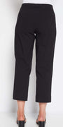 Wow Miracle Bengaline Women's 7/8th length straight-cut pants in black.