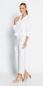 Philosophy Australia Ticket printed Bengaline culotte in Zebros, sustainable slow fashion made in Australia
