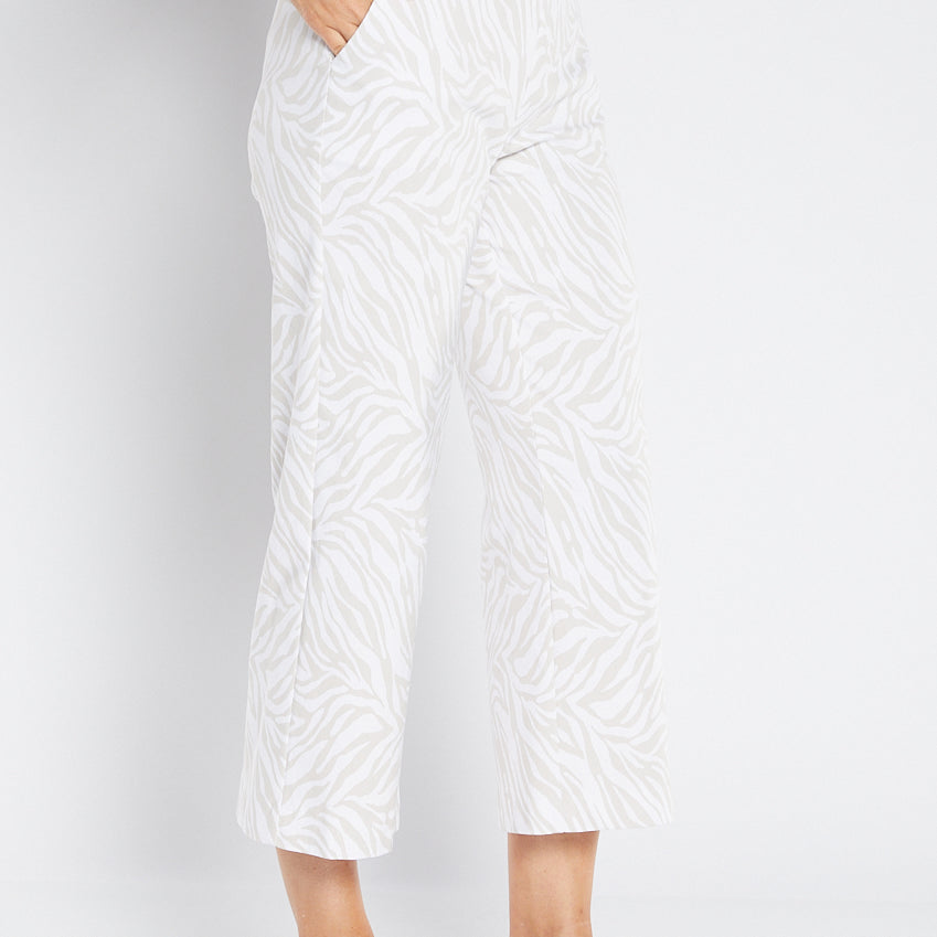 Philosophy Australia Ticket printed Bengaline culotte in Zebros, sustainable slow fashion made in Australia