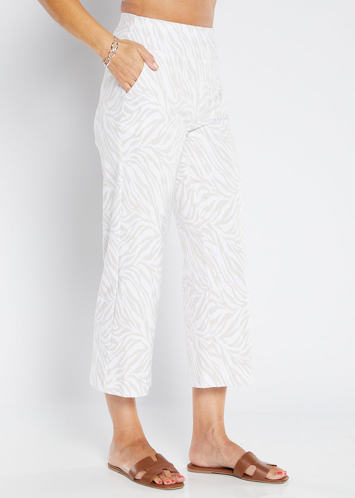Philosophy Australia Ticket printed Bengaline culotte in Zebros, sustainable slow fashion made in Australia