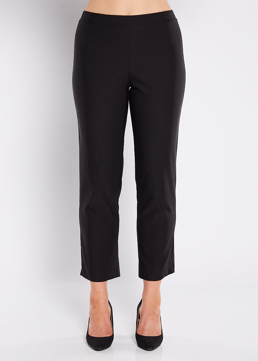 Lane Zenya Bengaline super stretch 7/8 slim pant in black