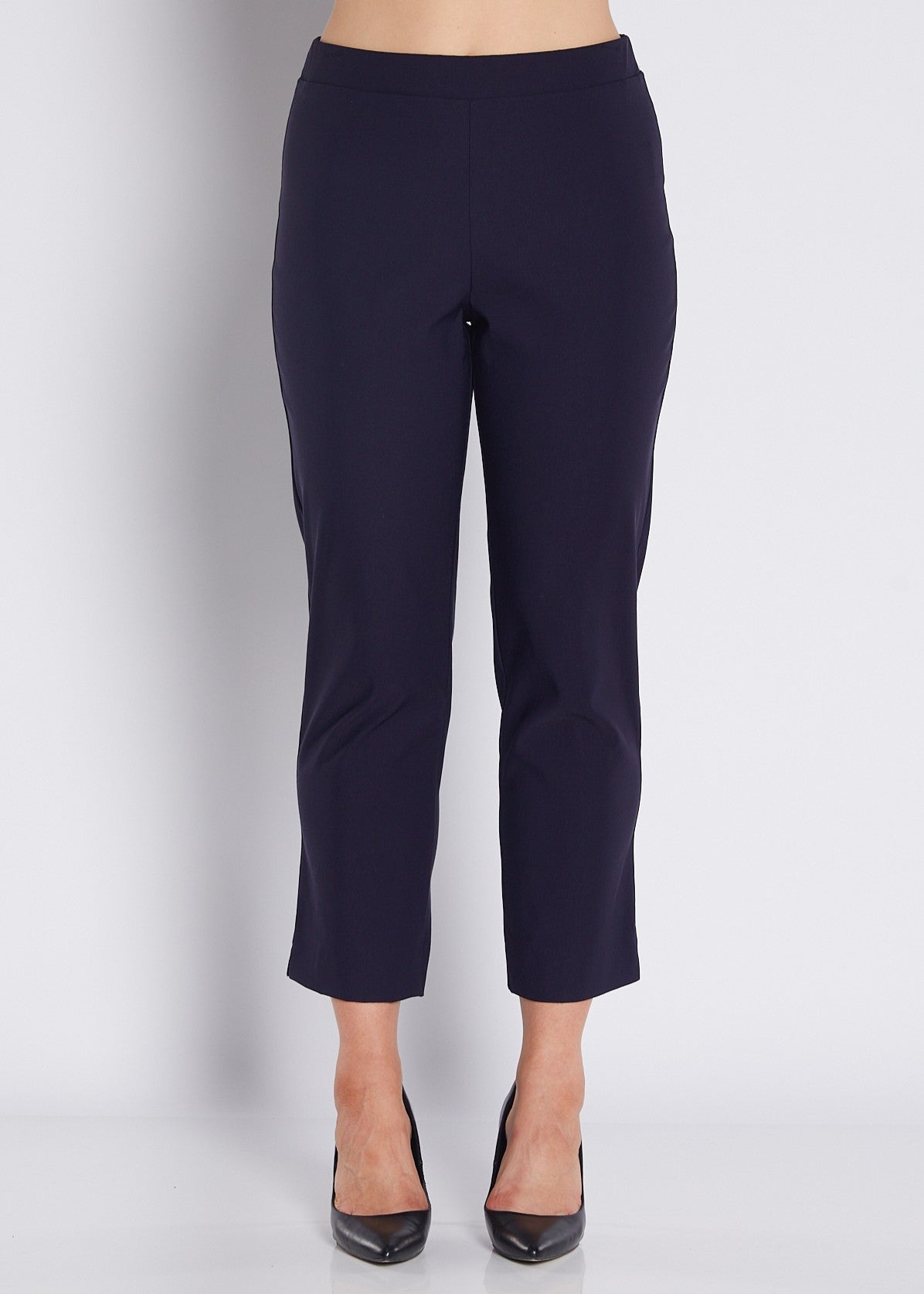 Bengaline Stretch 7/8 Slim Pant in Navy