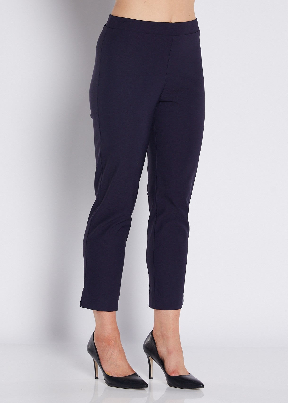 Bengaline Stretch 7/8 Slim Pant in Navy
