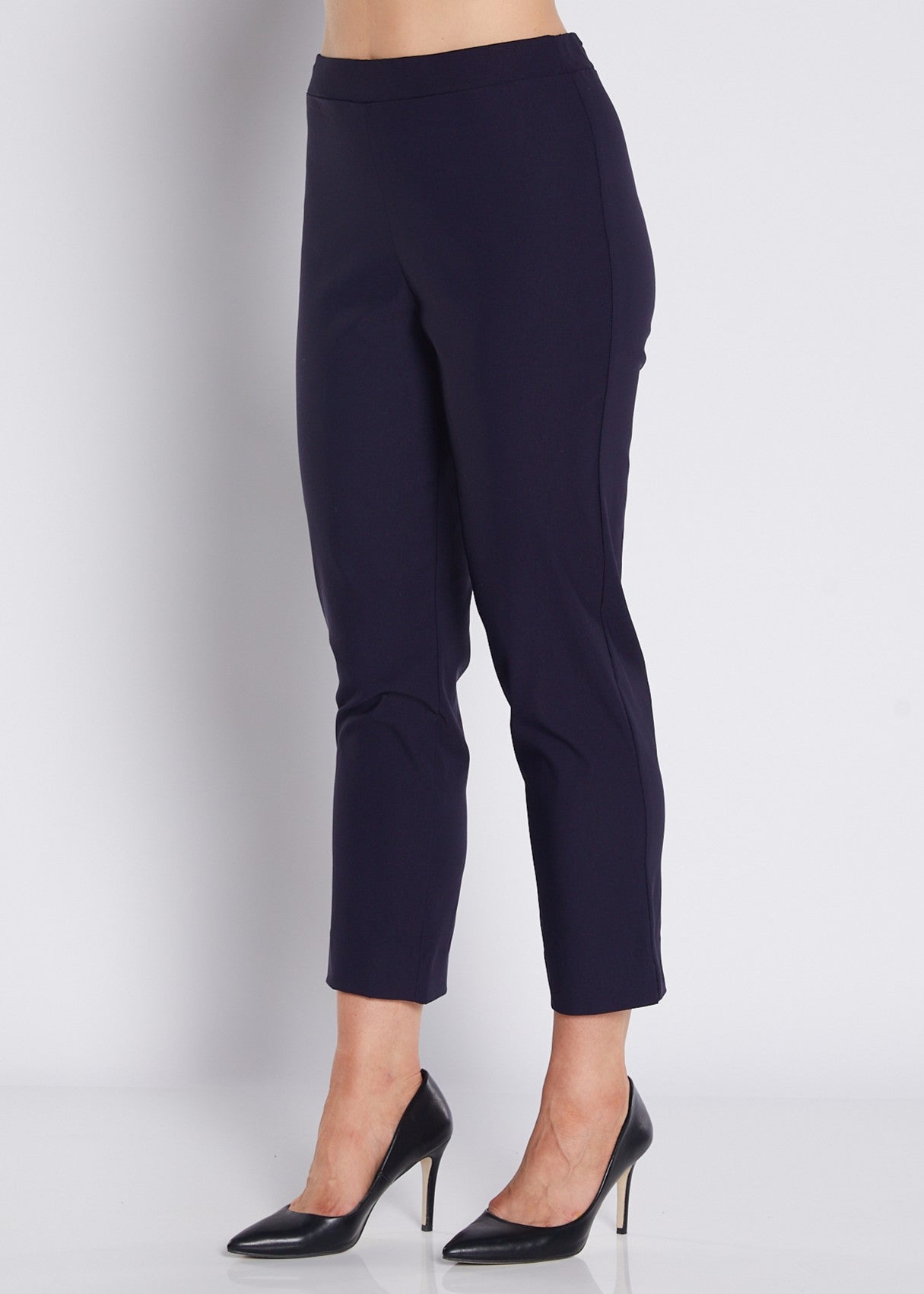 Bengaline Stretch 7/8 Slim Pant in Navy