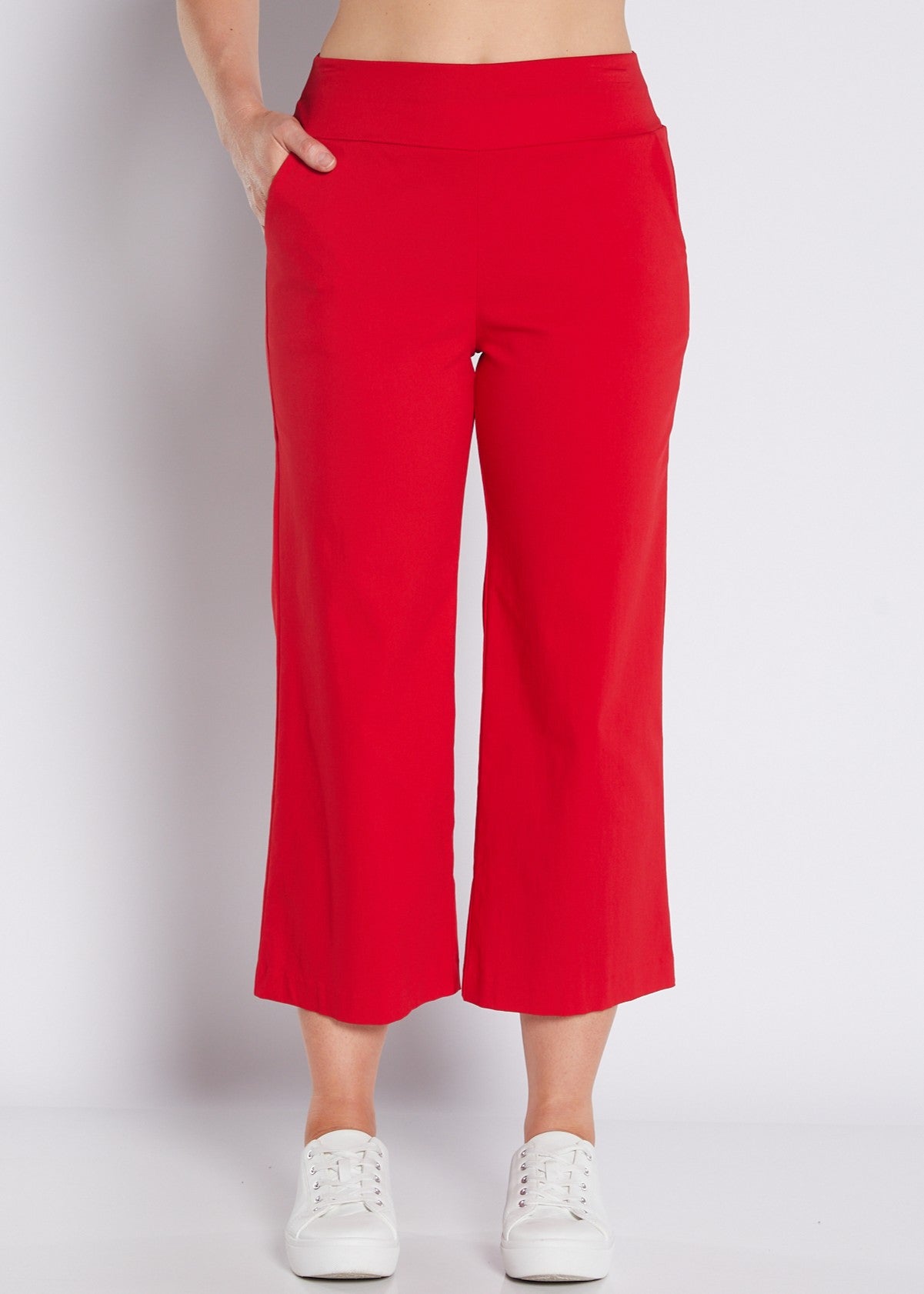 Concert Zenya Bengaline super stretch culottes in red