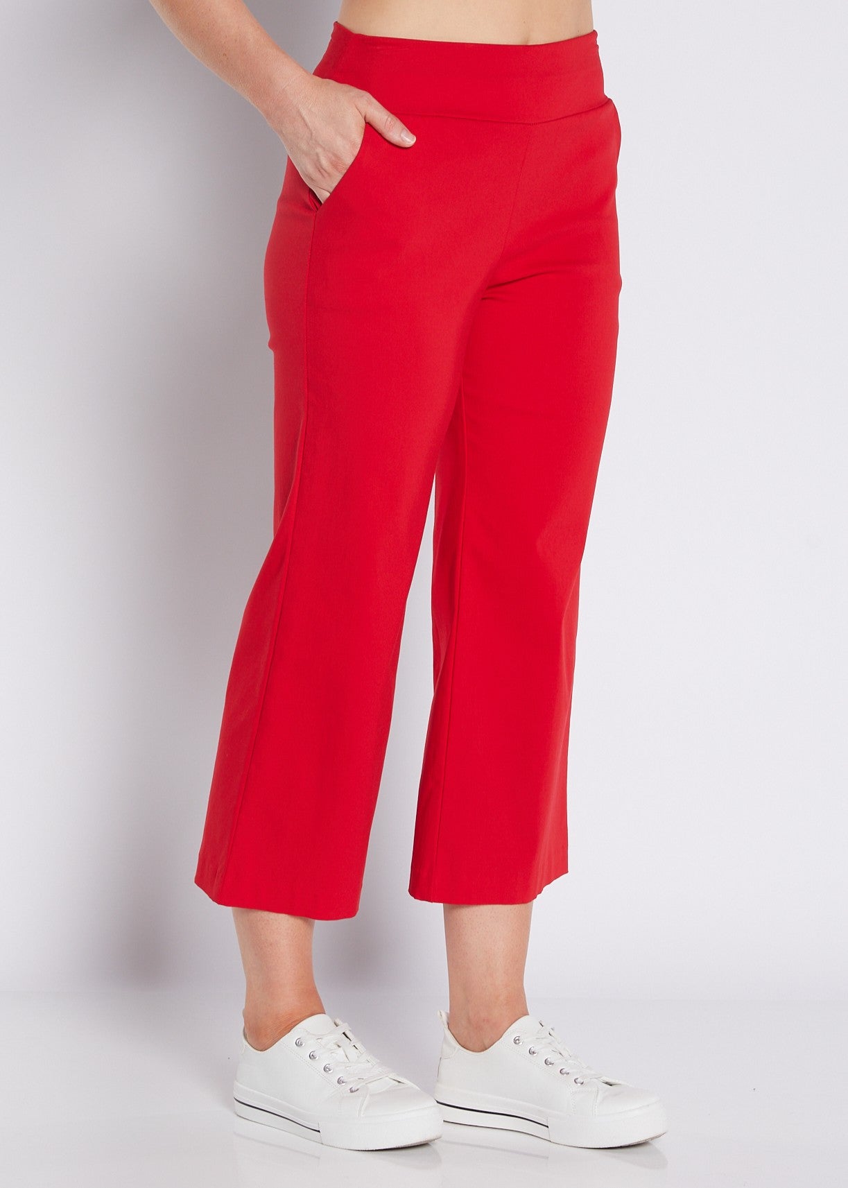 Concert Zenya Bengaline super stretch culottes in red