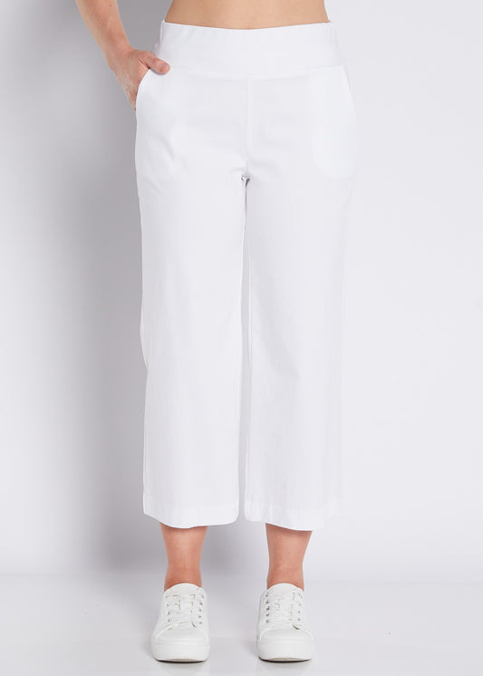 Concert Zenya Bengaline super stretch culottes in white
