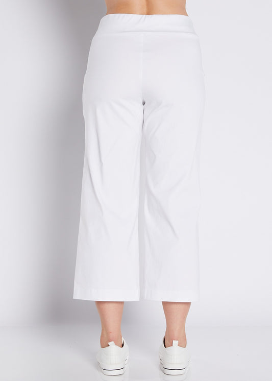 Concert Zenya Bengaline super stretch culottes in white