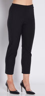 Bengaline Stretch 7/8 Slim Pant in Black