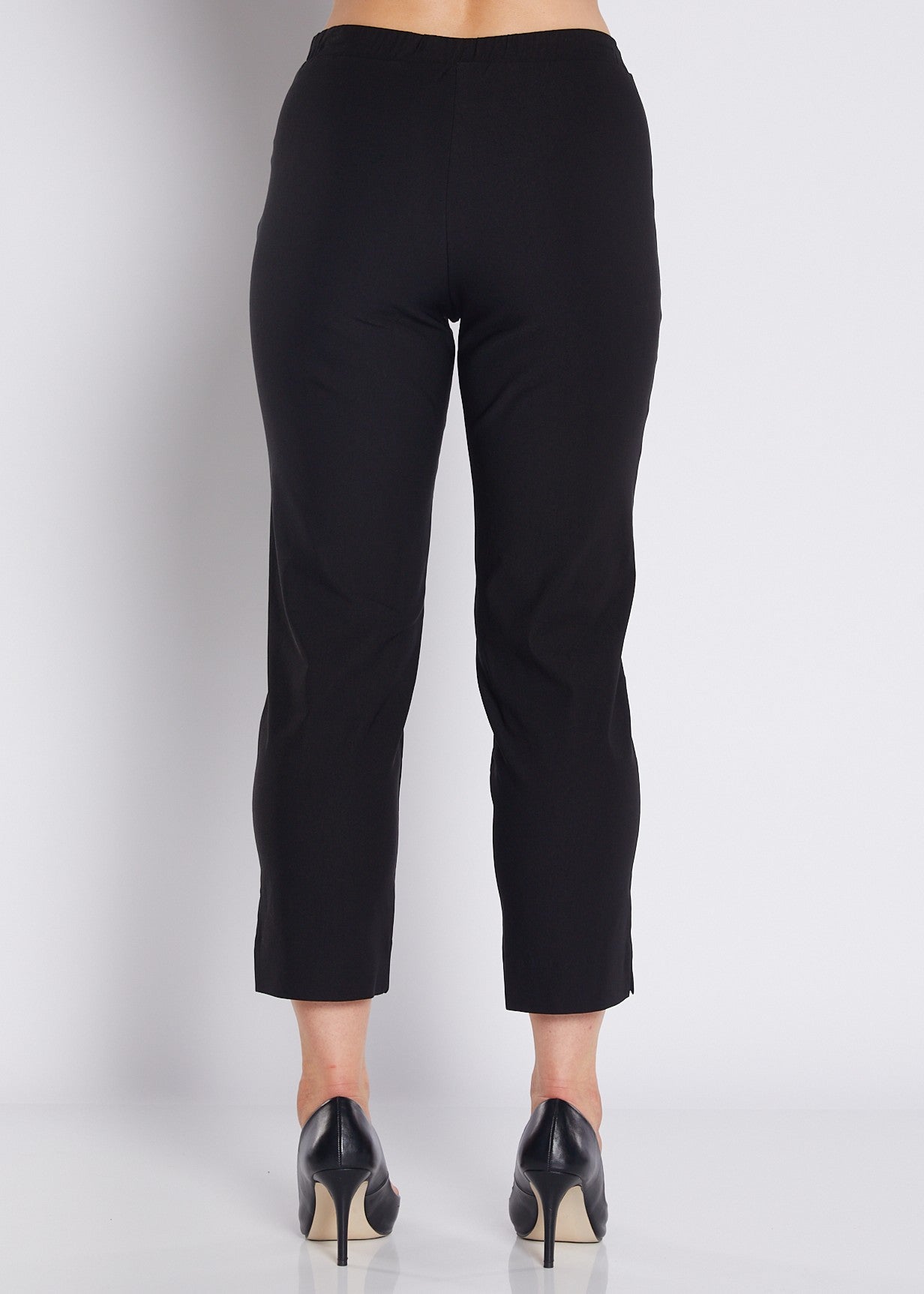 Bengaline Stretch 7/8 Slim Pant in Black
