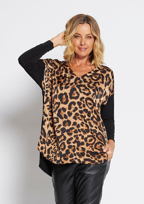 Philosophy Australia Leea spliced tunic in Zoo print, made in Australia