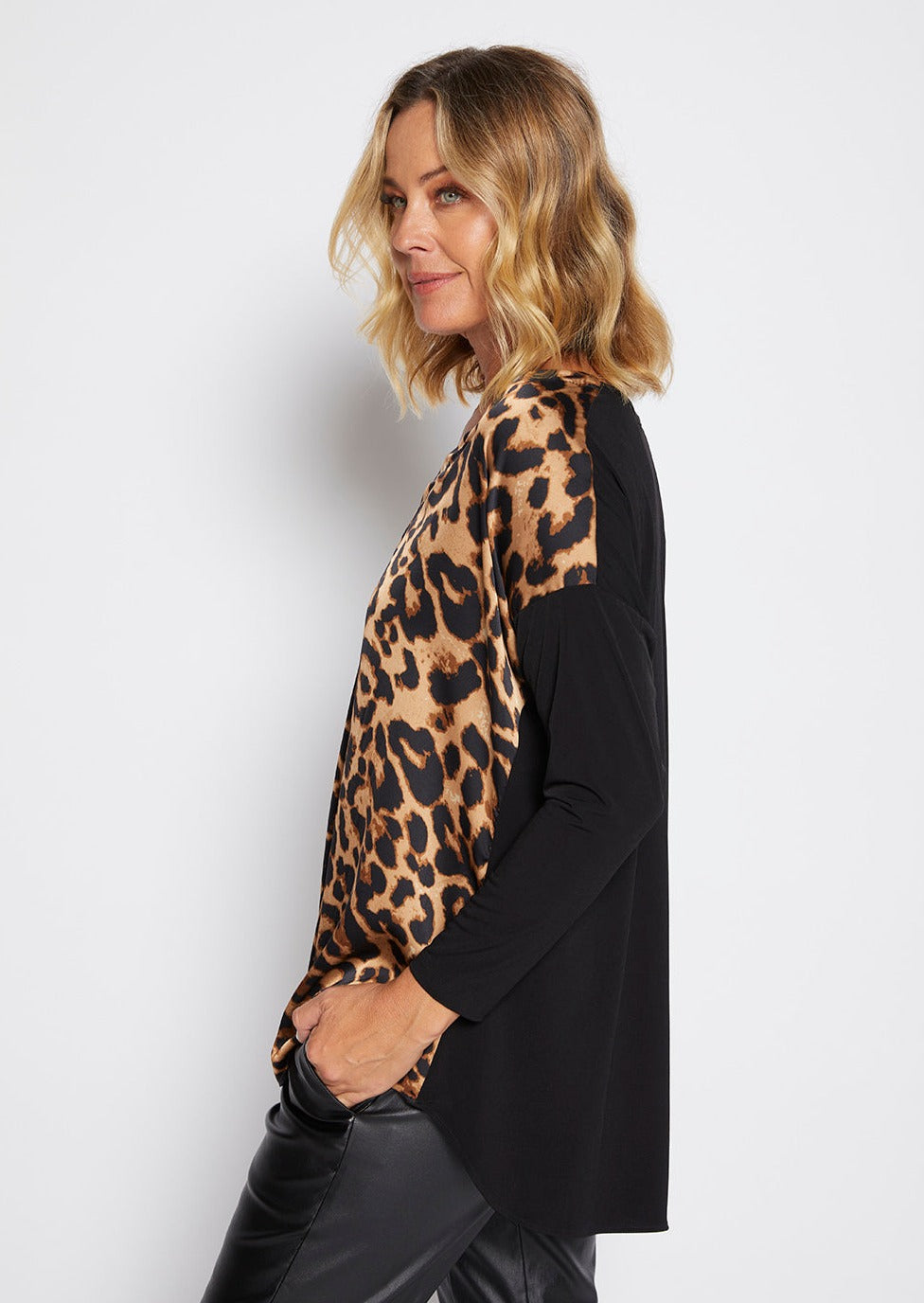 Philosophy Australia Leea spliced tunic in Zoo print, made in Australia