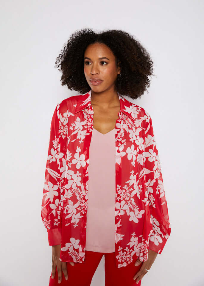 Philosophy Australia Vintage chiffon blouse in Astrid print, made in Australia