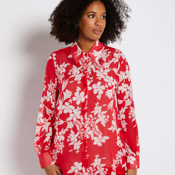 Philosophy Australia Vintage chiffon blouse in Astrid print, made in Australia