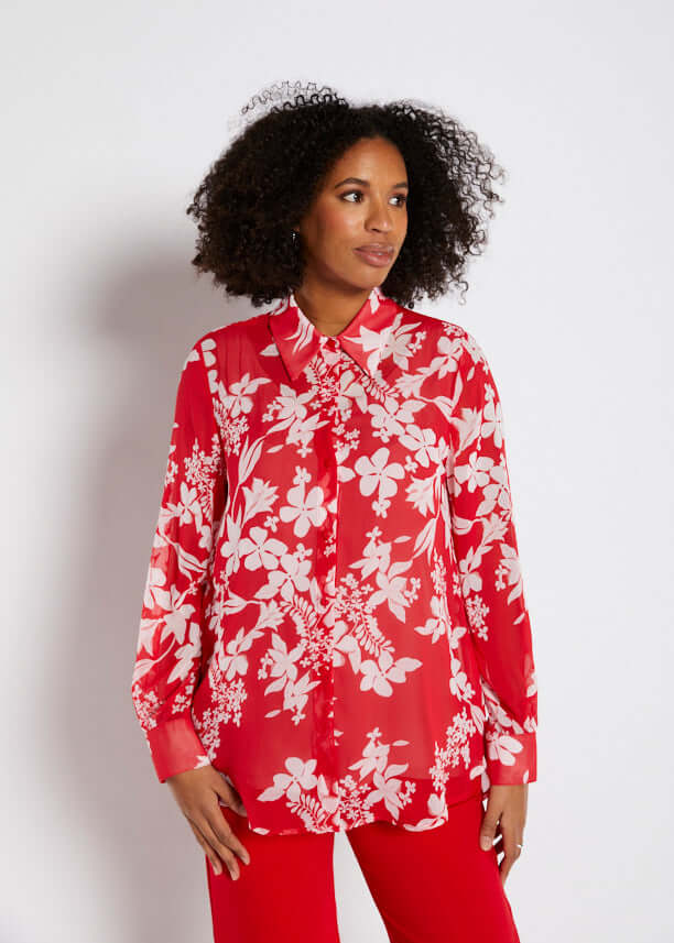 Philosophy Australia Vintage chiffon blouse in Astrid print, made in Australia