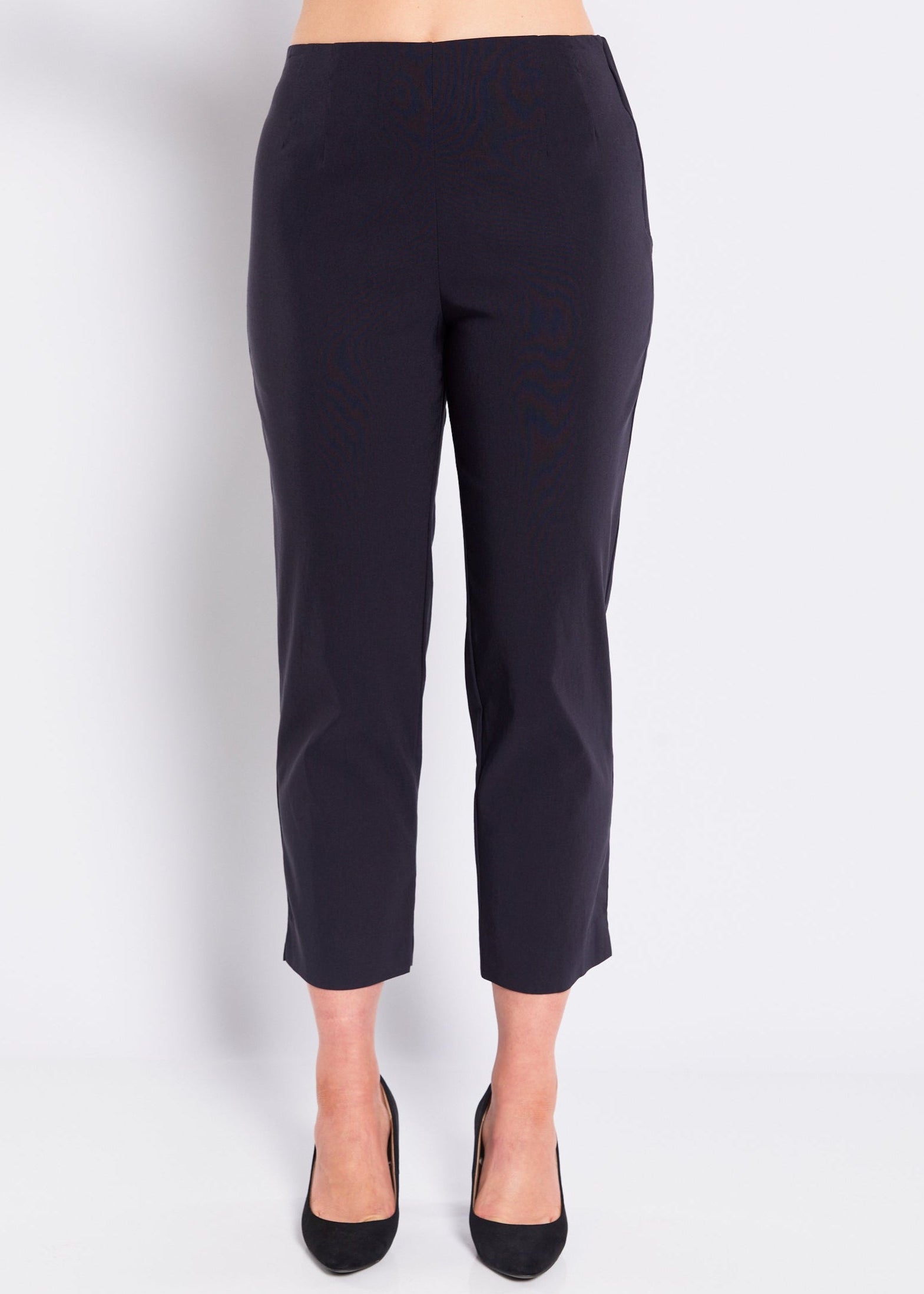 Wow Heritage Bengaline miracle stretch 7/8 straight pants in navy