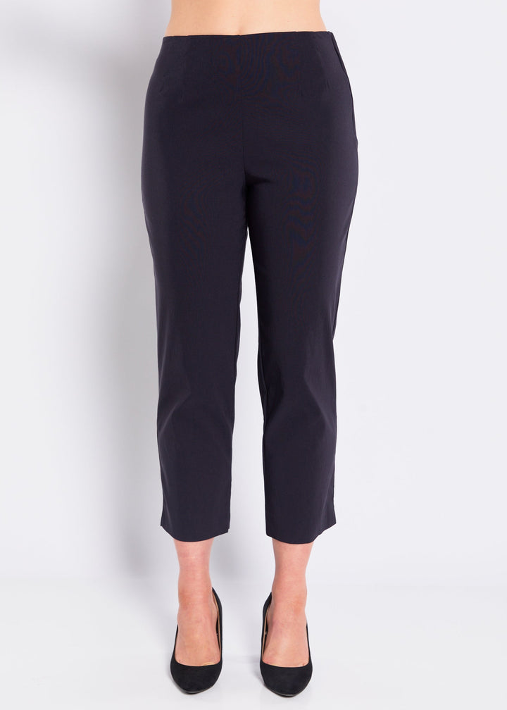 Wow miracle stretch Bengaline 7/8 straight pants in ink navy