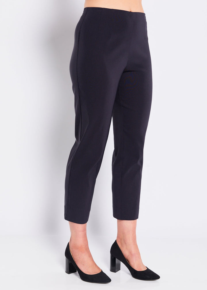 Wow miracle stretch Bengaline 7/8 straight pants in ink navy