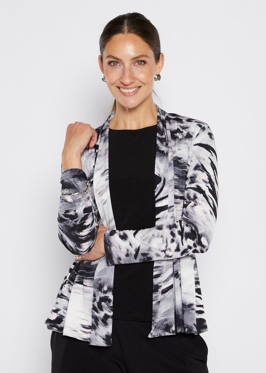 Swing jersey jacket in Blizzard