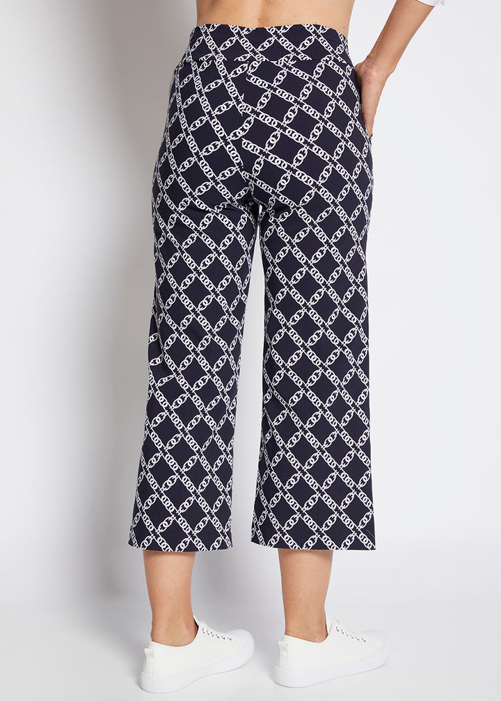 Ticket printed Bengaline culotte in Chains