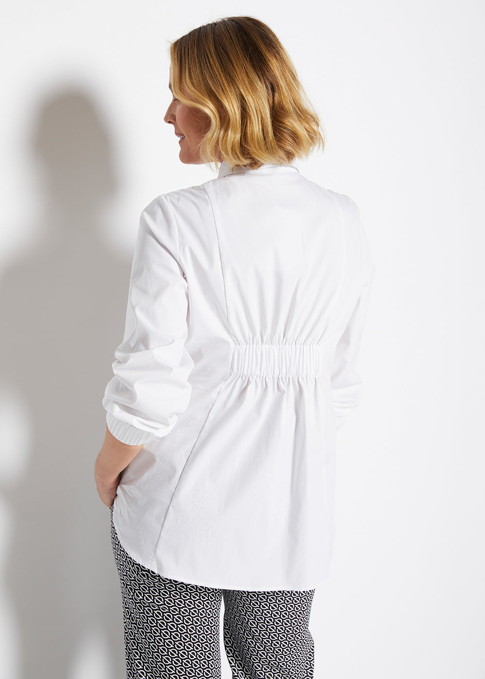 Natalie Cotton Shirt in White