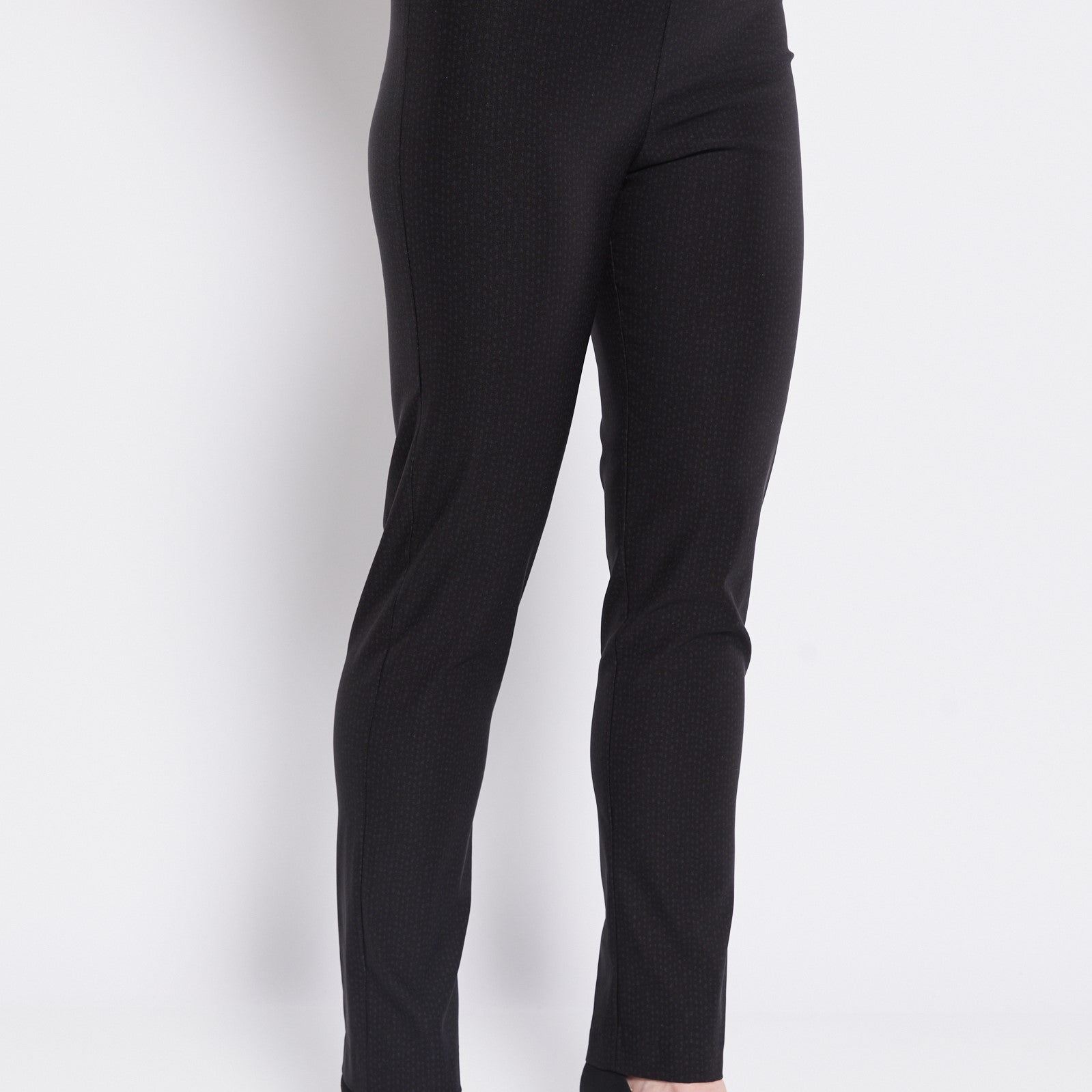 Bengaline Stretch Straight Pant in Micro Spot print