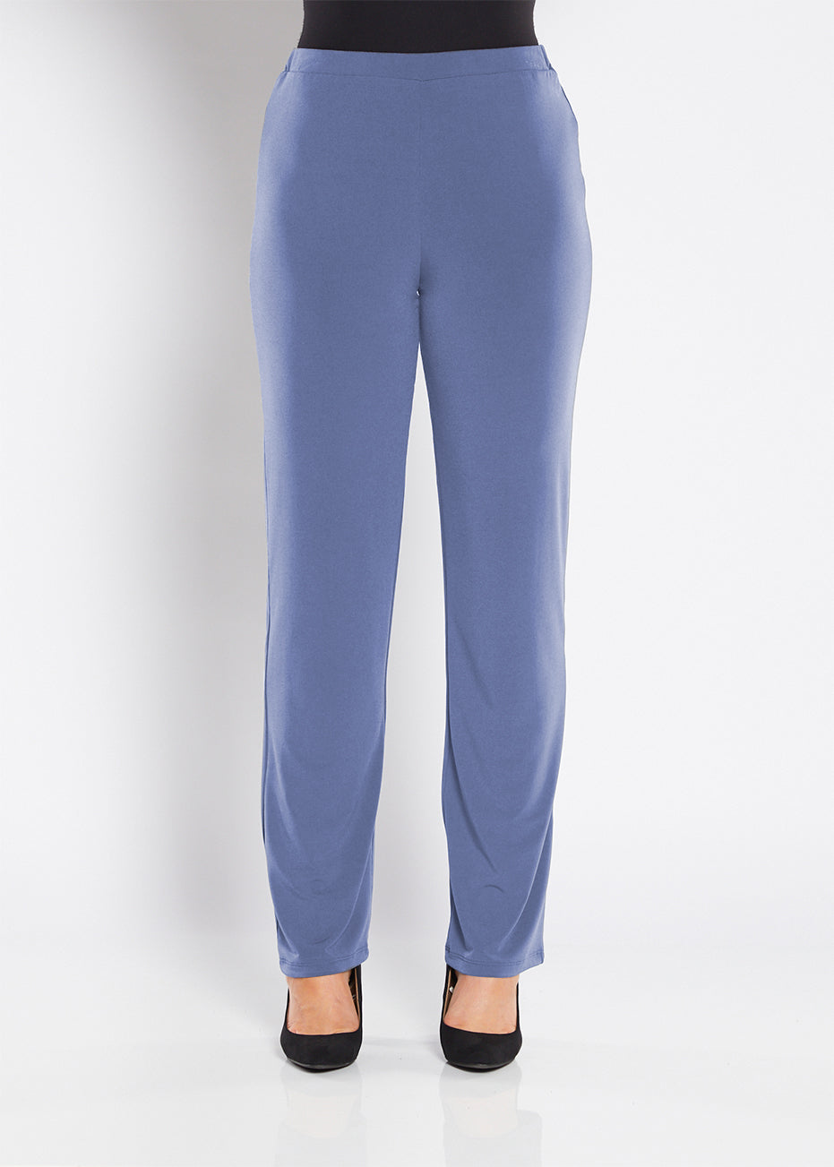 Linear Foundation slinky jersey pant in French blue