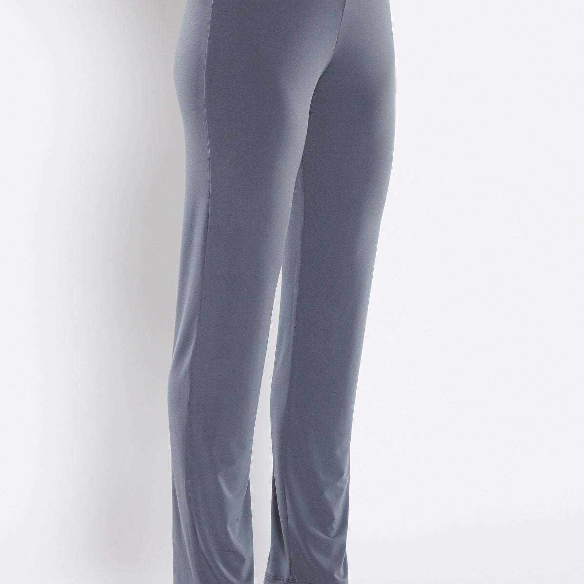 Linear Foundation slinky jersey pant in Squid grey