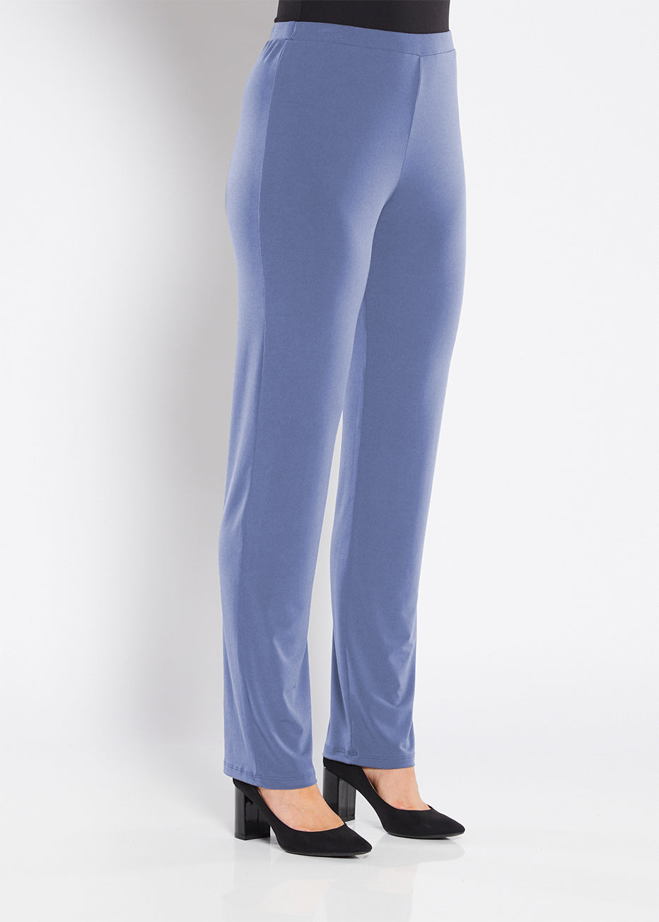 Linear Foundation slinky jersey pant in French blue