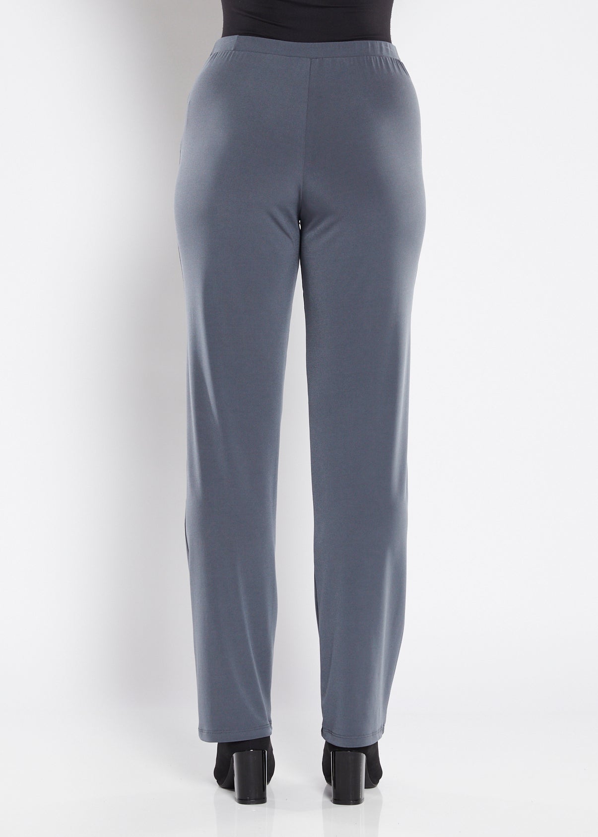 Linear Foundation slinky jersey pant in Squid grey