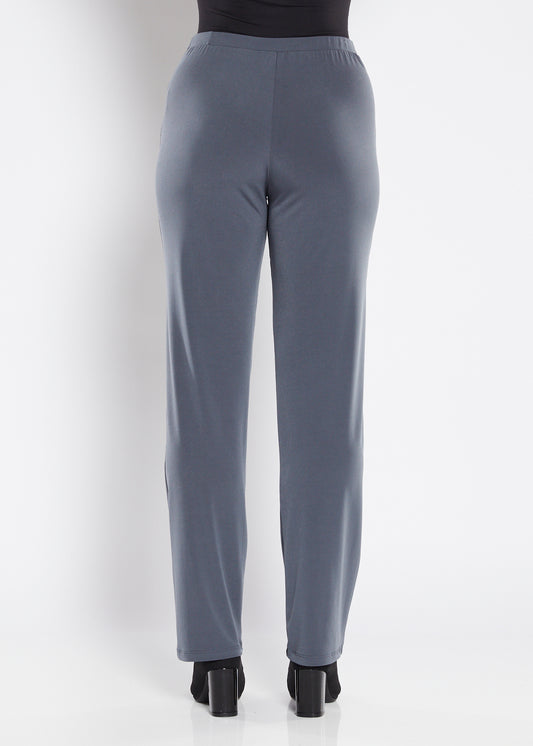 Linear Foundation slinky jersey pant in squid grey