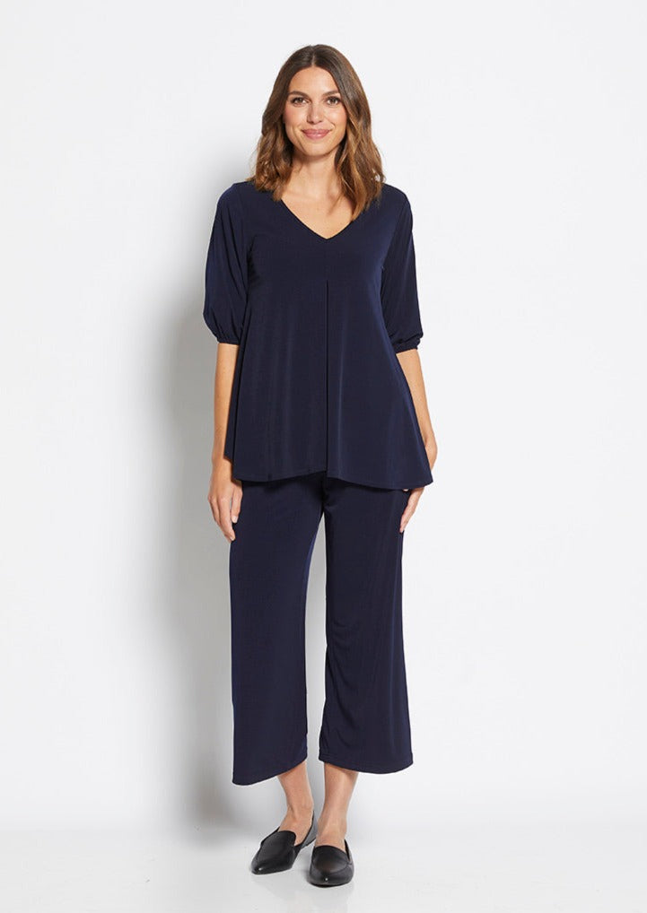 Lundie Jersey Culotte pant in Navy