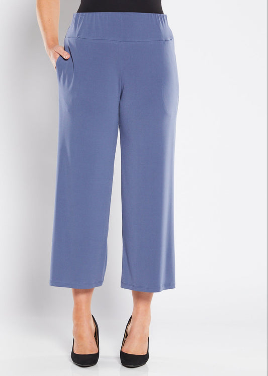 Lundie  Foundation slinky jersey culotte in French blue