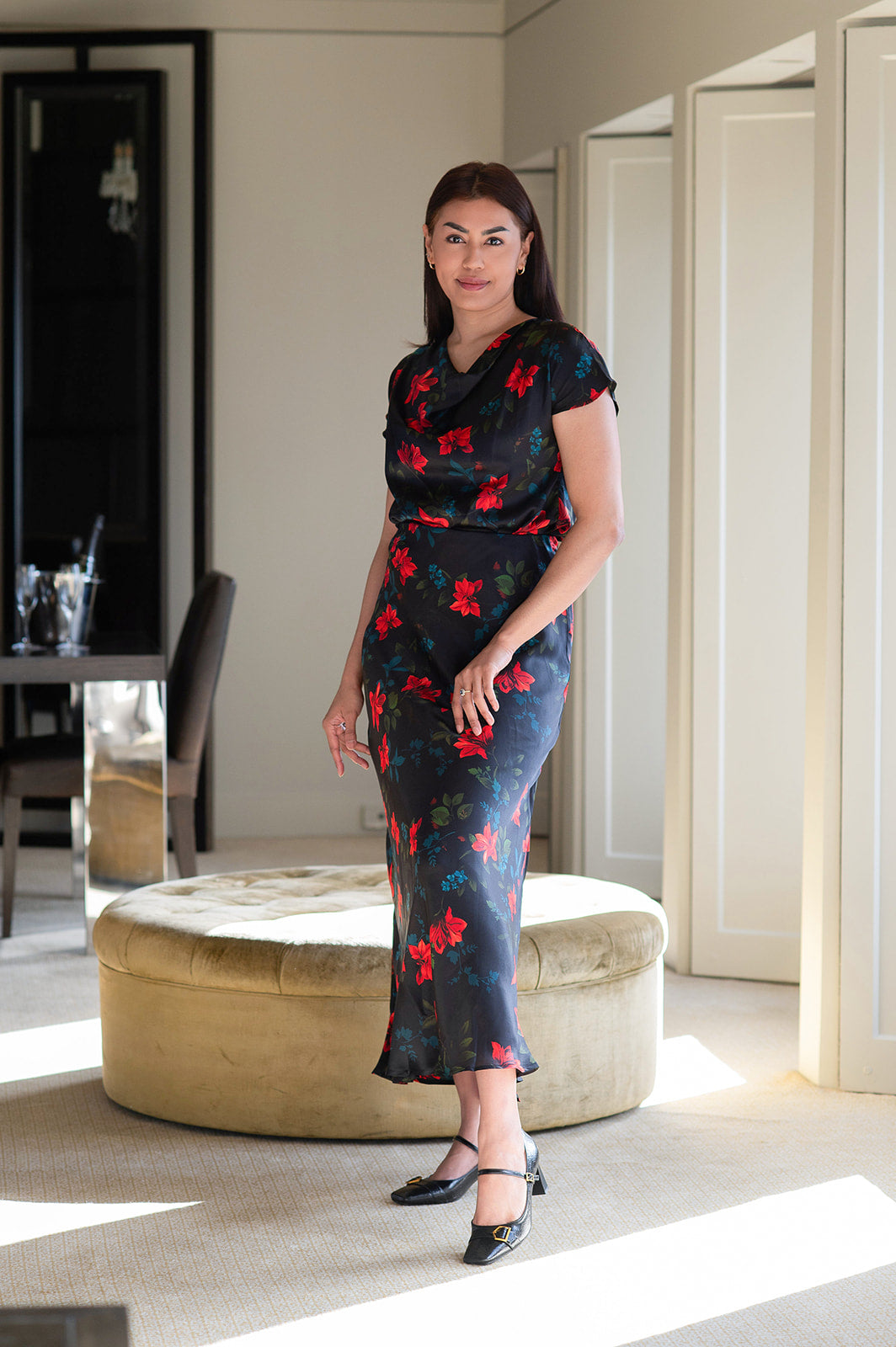 Philosophy Australia X denu collection Louise silk skirt