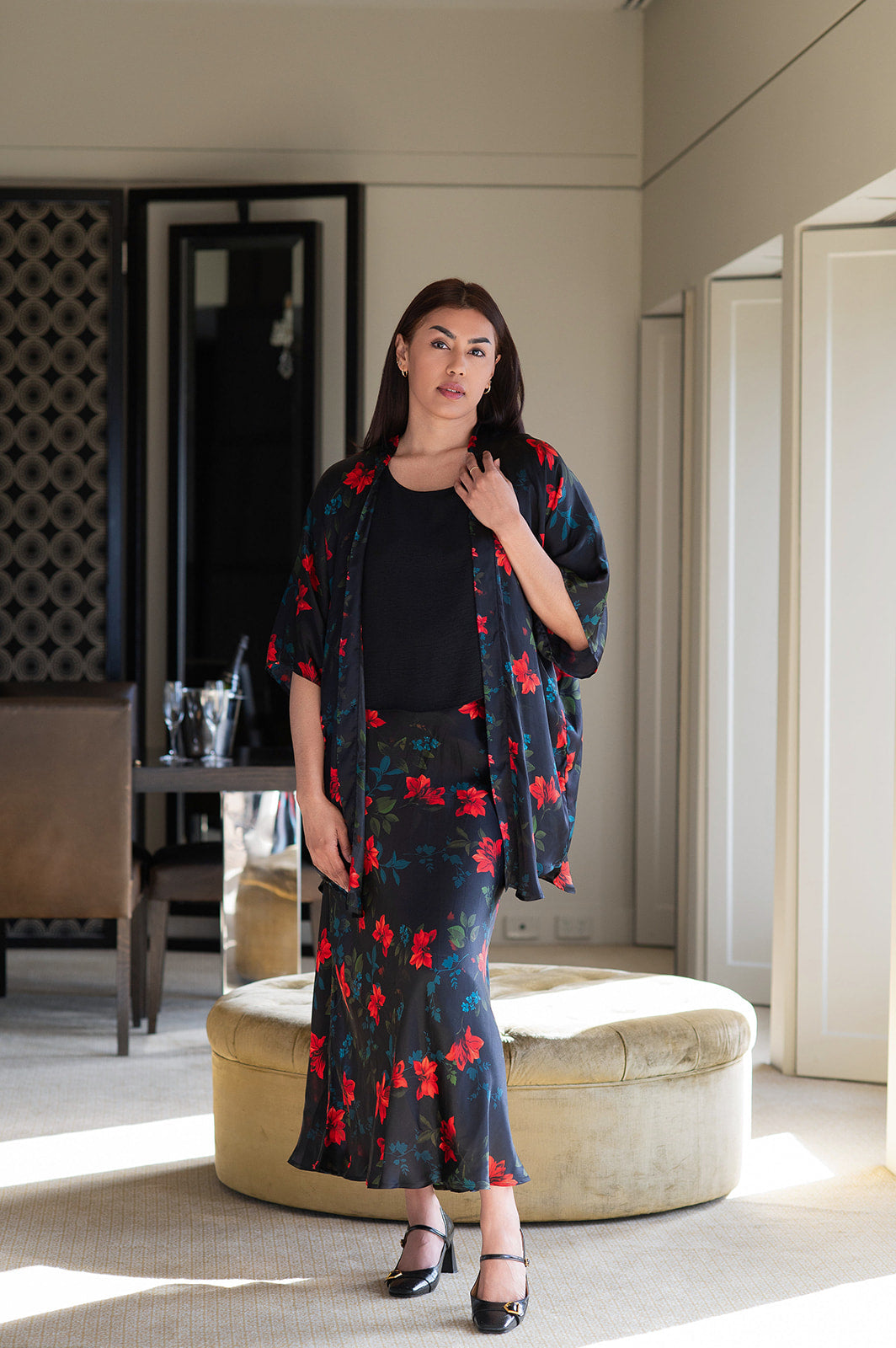 Philosophy Australia x denu collection Claudia silk kimono