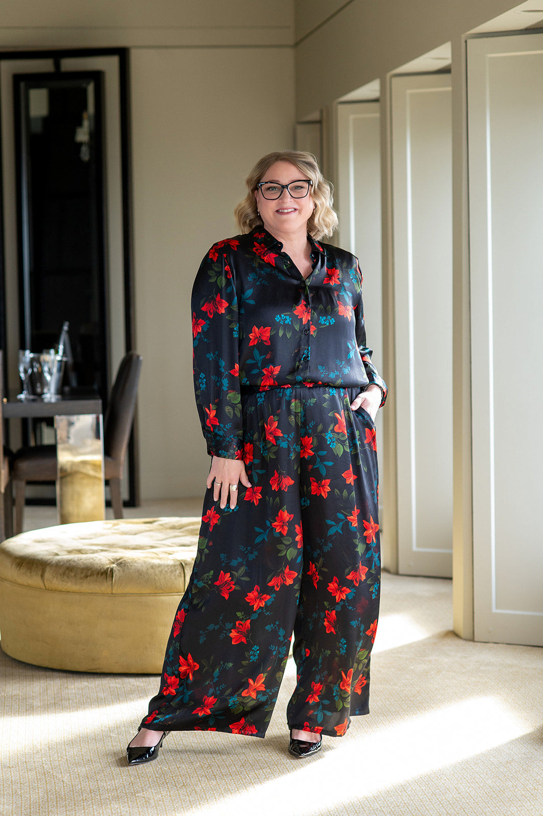 Philosophy Australia x denu collection Claire silk pants