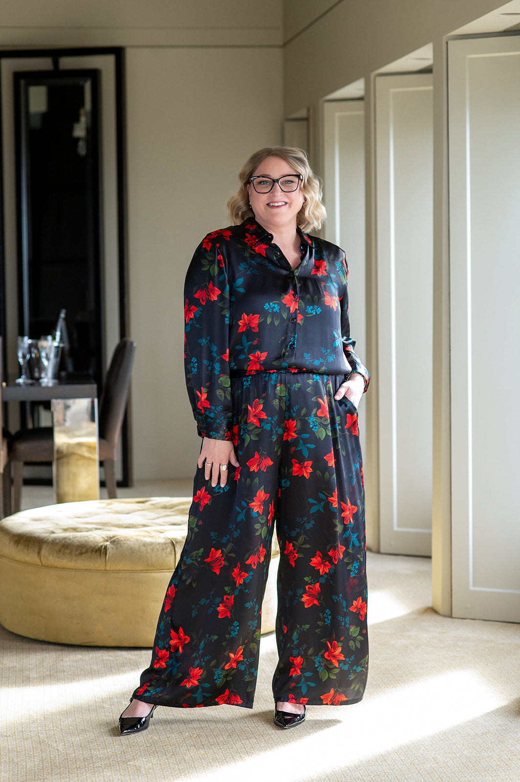 Philosophy Australia x denu collection Claire silk pants