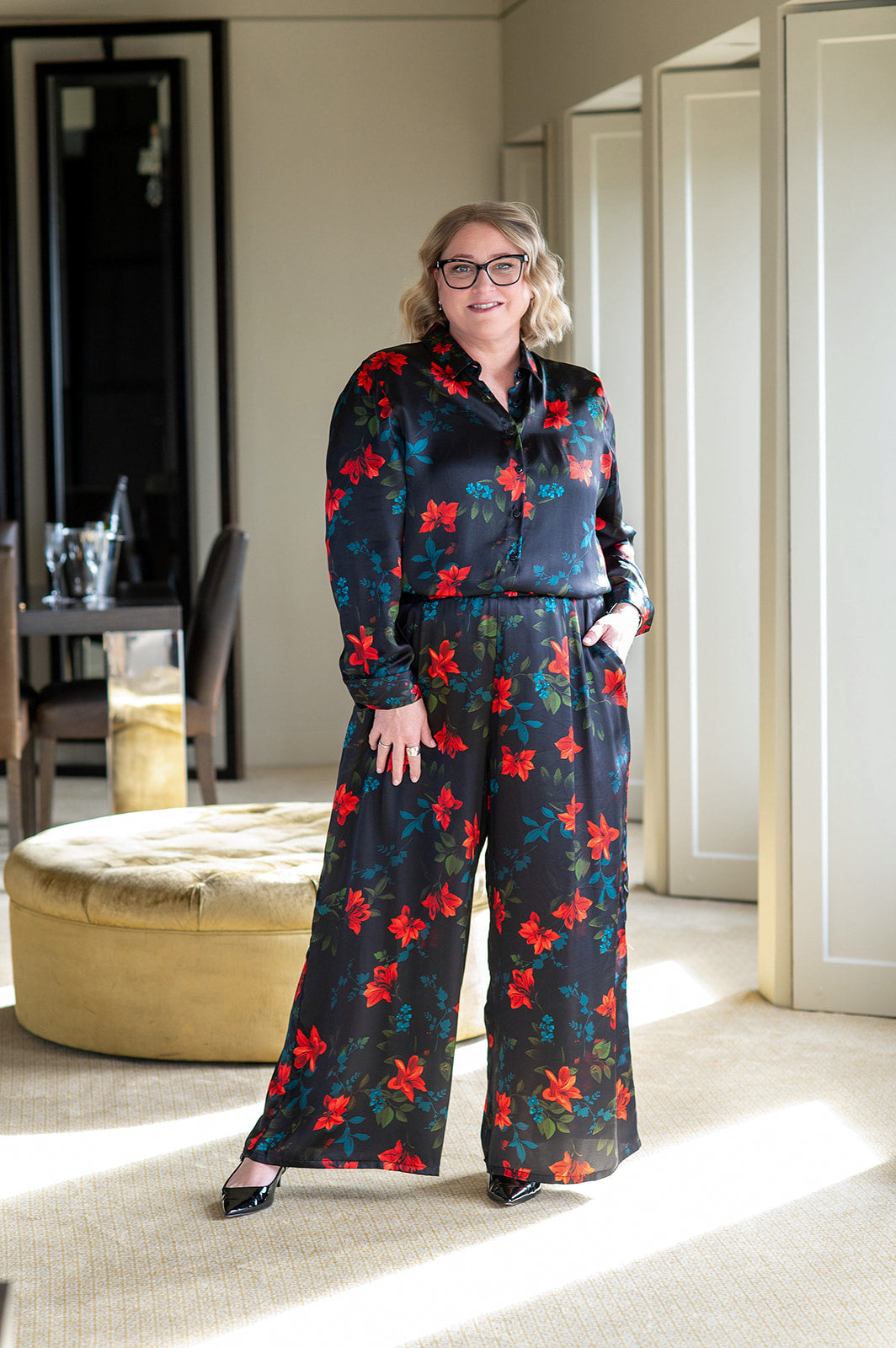 Philosophy Australia x denu collection Claire silk pants