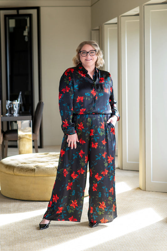 Philosophy Australia x denu collection Claire silk pants