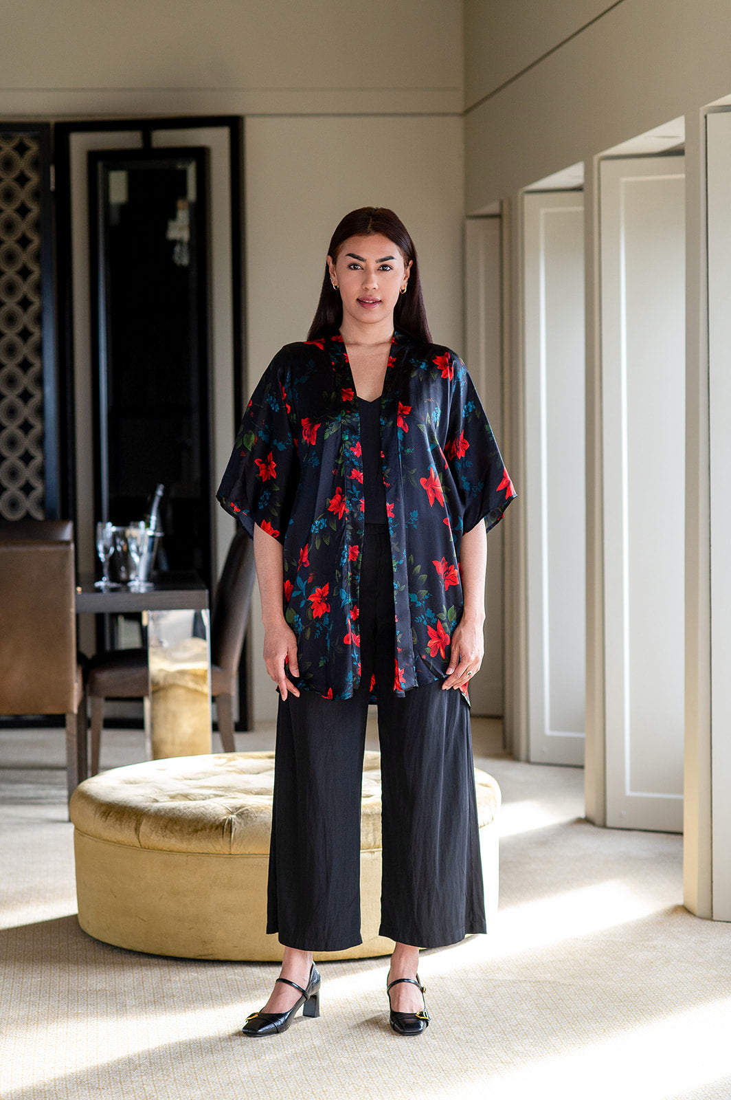 Philosophy Australia x denu collection Claudia silk kimono