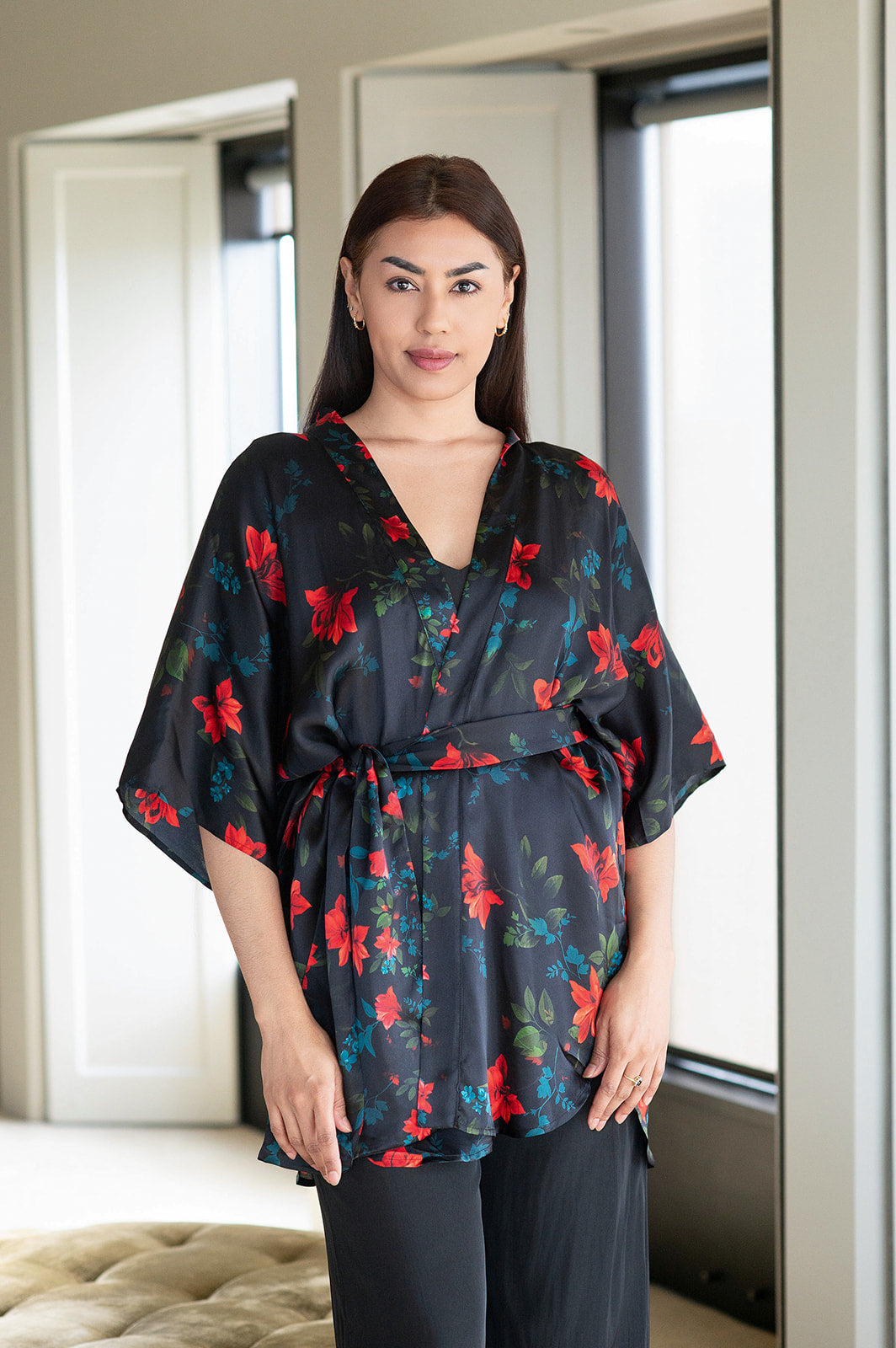 Philosophy Australia x denu collection Claudia silk kimono