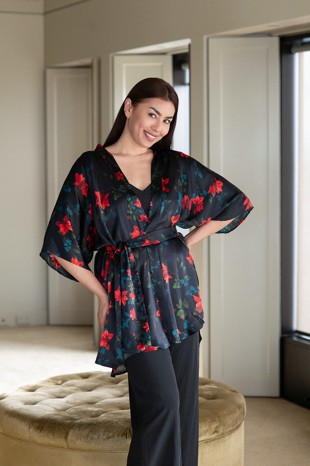 Philosophy Australia x denu collection Claudia silk kimono
