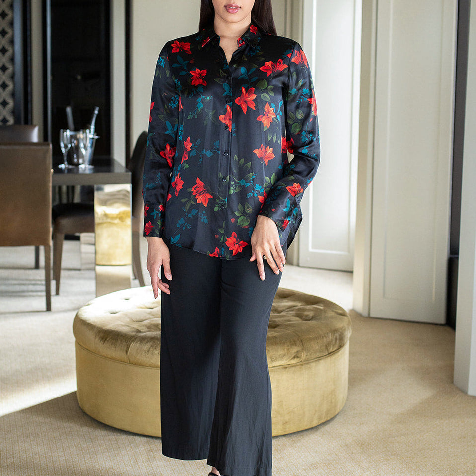 Philosophy Australia x denu collection Cecilia silk shirt
