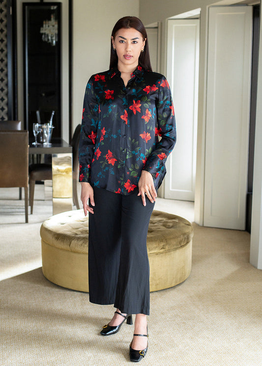 Philosophy Australia x denu collection Cecilia silk shirt